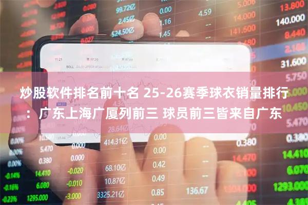 炒股软件排名前十名 25-26赛季球衣销量排行：广东上海广厦列前三 球员前三皆来自广东